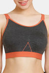 Rosaline Low Impact Sports Bra - Anthra Melange — thumbnail 5